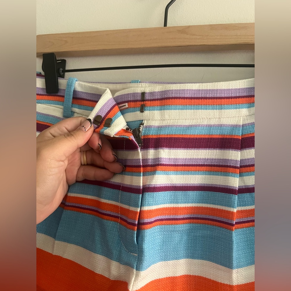 J.Crew High-Rise Striped Cotton Shorts - Picture 3 of 8
